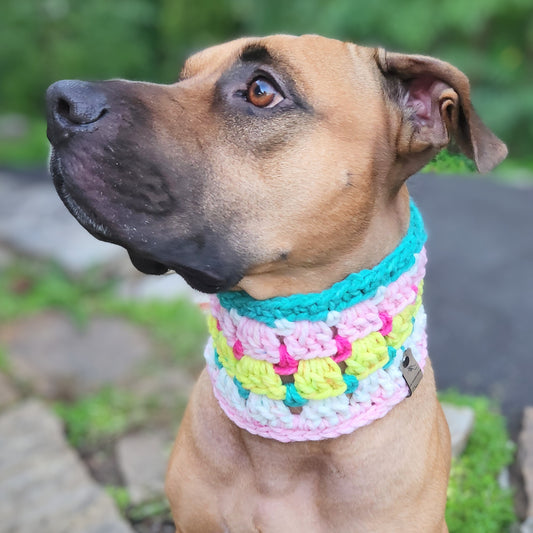 Marshmallow Melon Dog Cowl